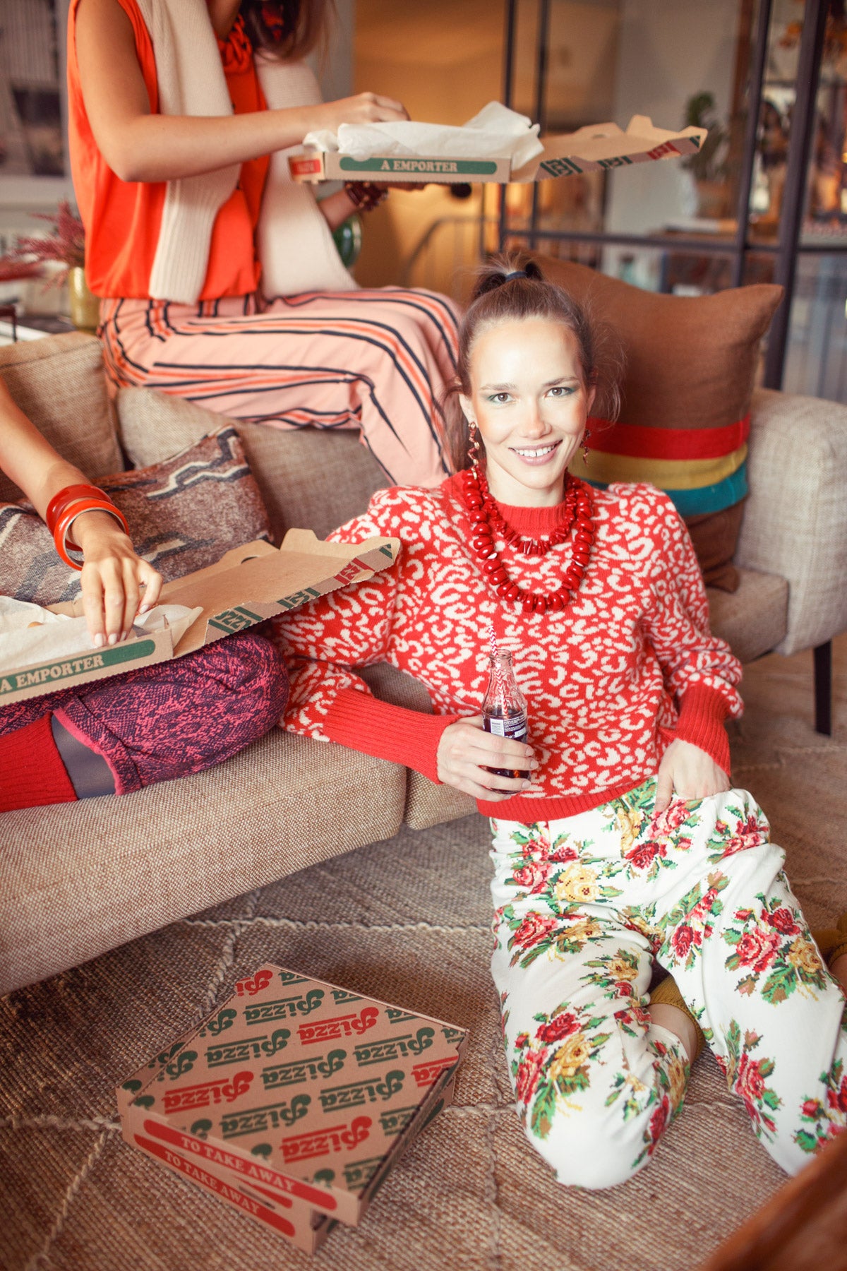 Multi  Floral Trousers