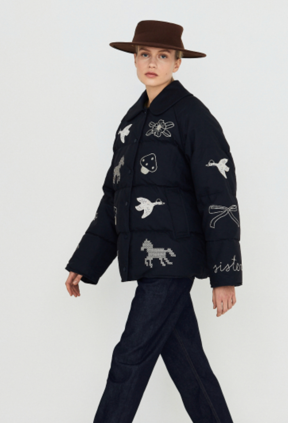 Embroidered Padded Jacket