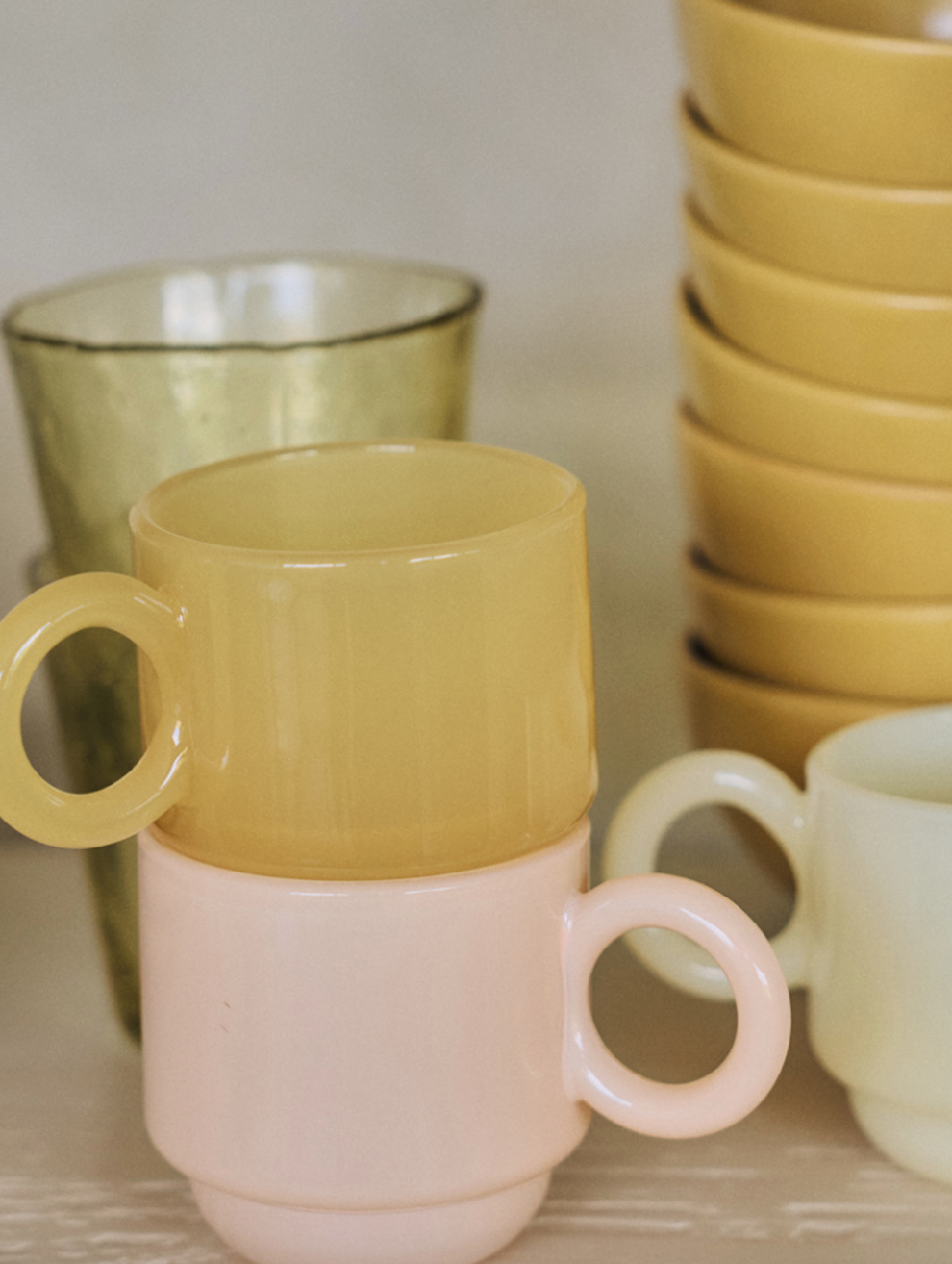 Soft Pink Set of Mugs