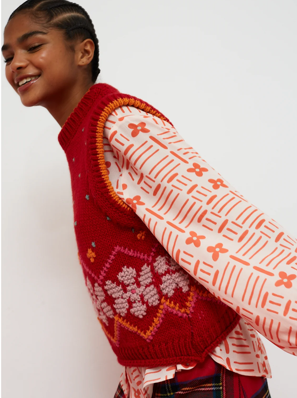 Jumpy Red Knit Vest