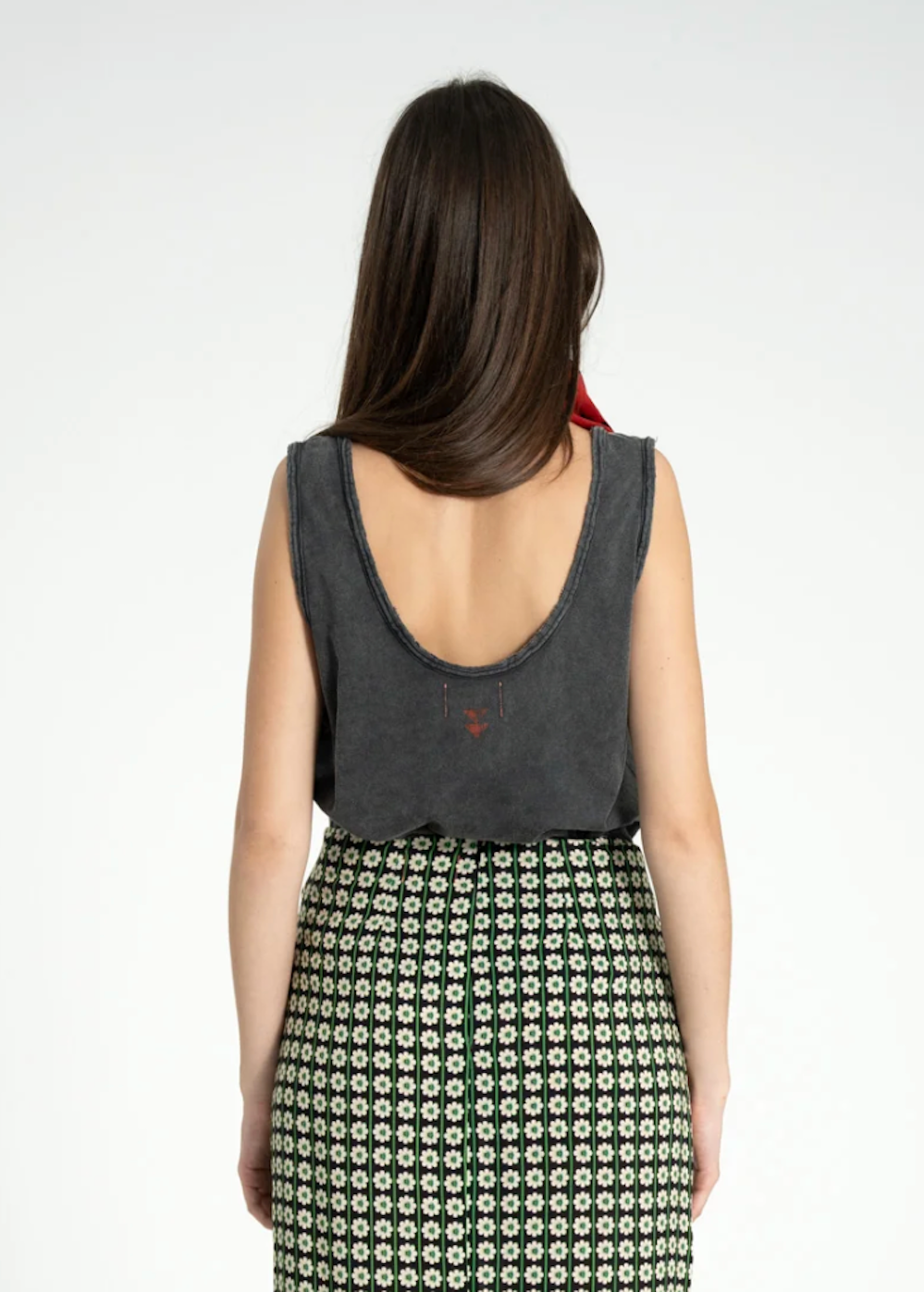 Sleeveless Top Baby Lip Print