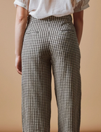 Black Check Vichy Trousers