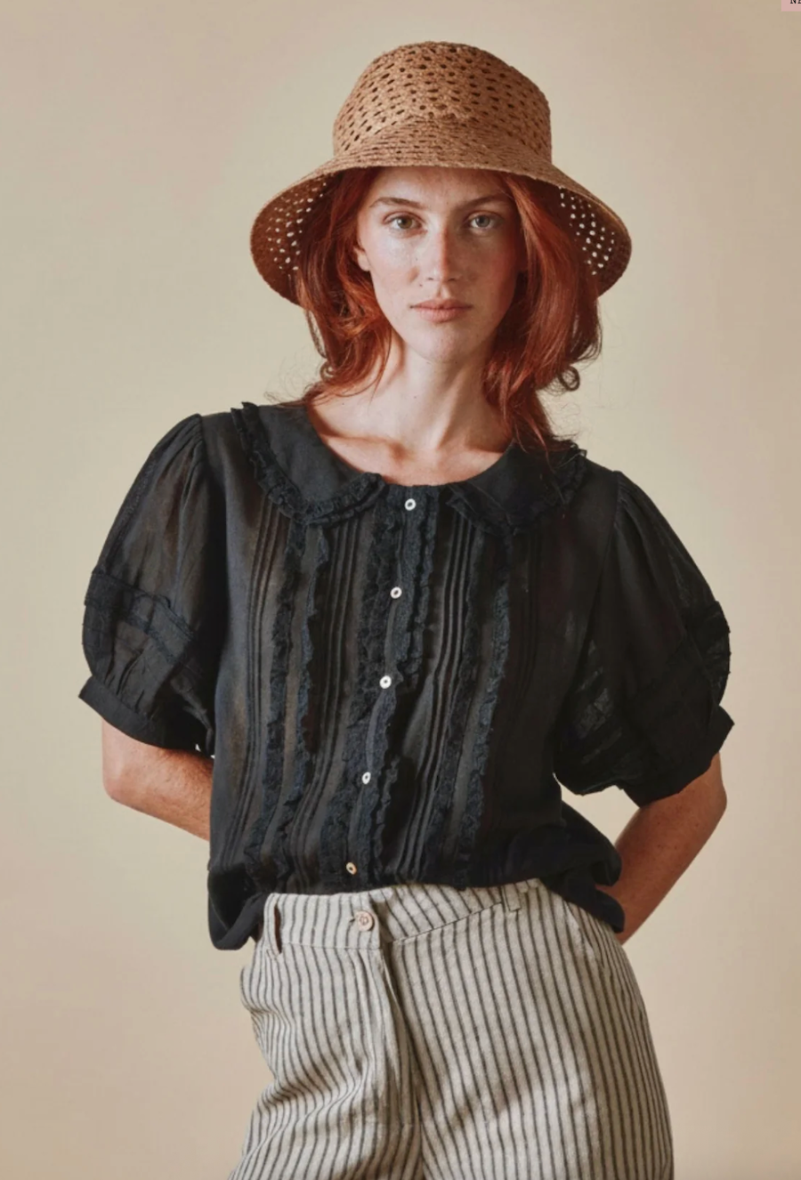 Vintage Black Blouse