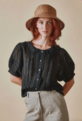 Vintage Black Blouse