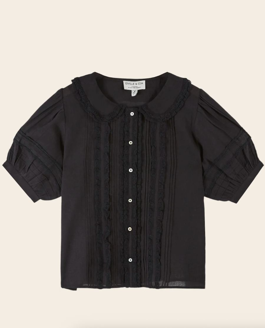 Vintage Black Blouse