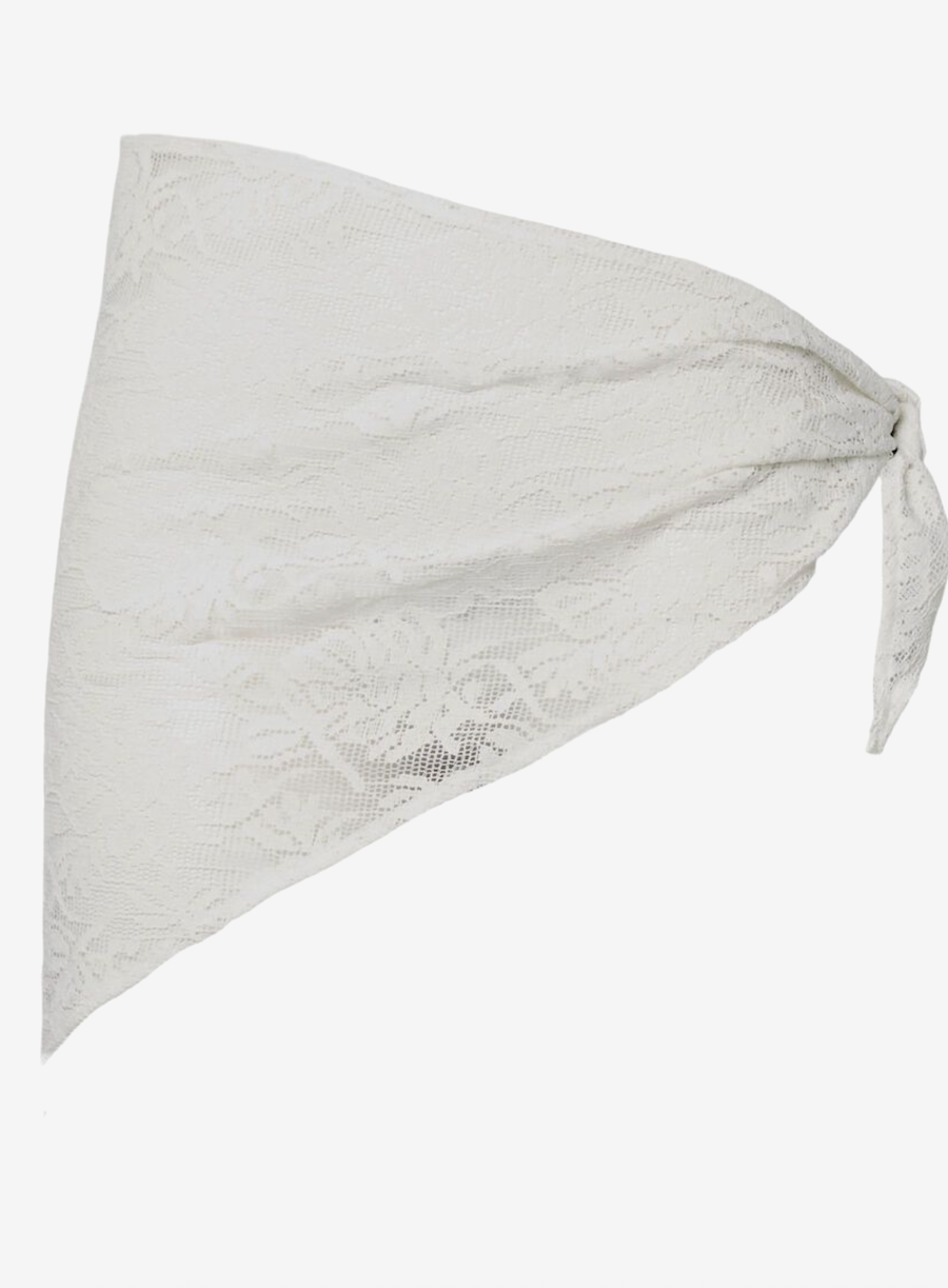 White Lace Scarf