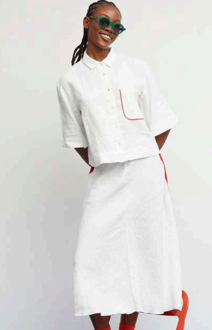 White Croquet Skirt