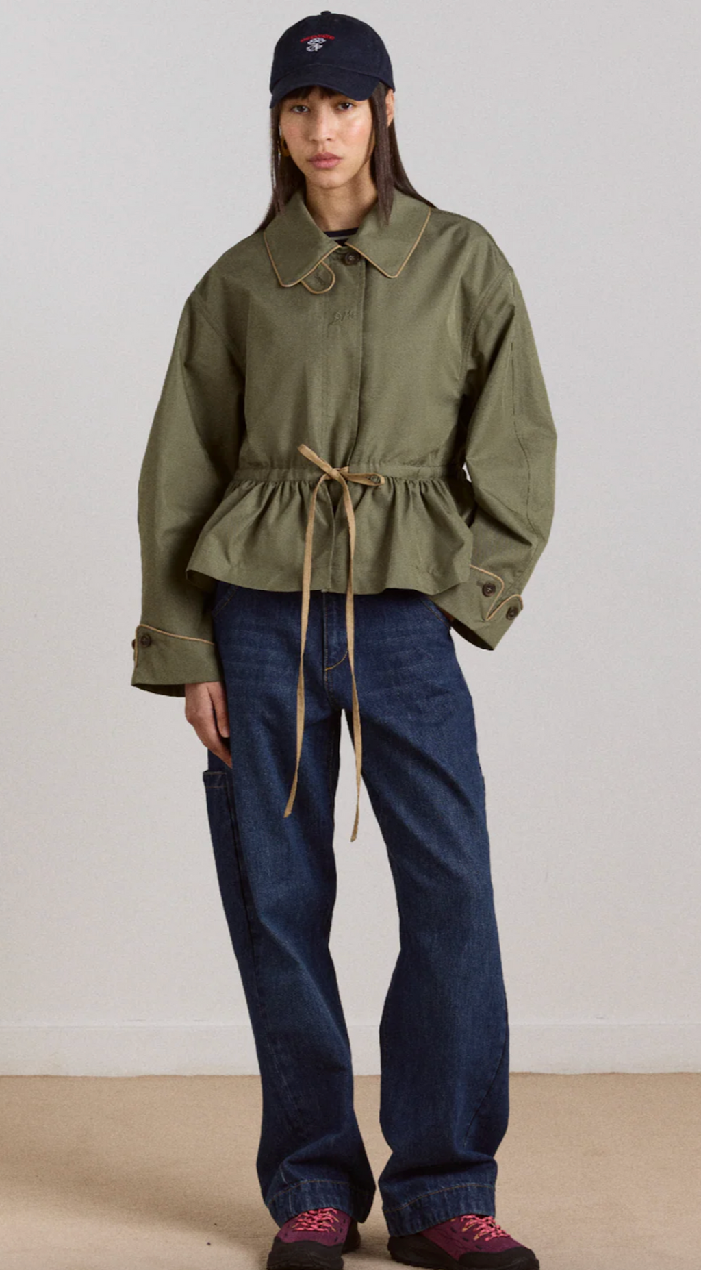 Myrtle Khaki Raincoat