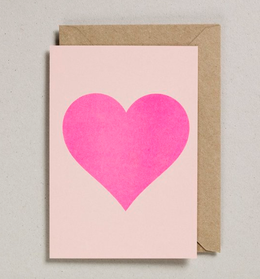 Pink Heart Card