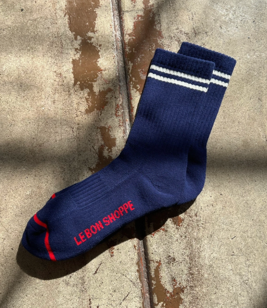 Boyfriend Socks Navy