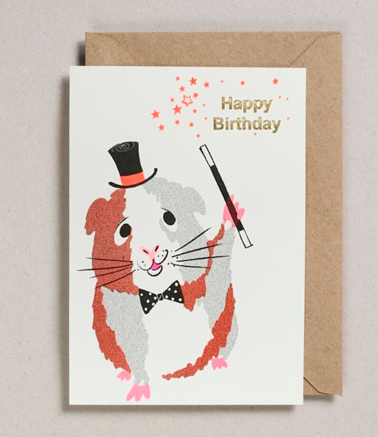 Guinea Pig Birthday Card