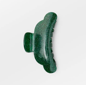 Green  Sparkle Hair Claw