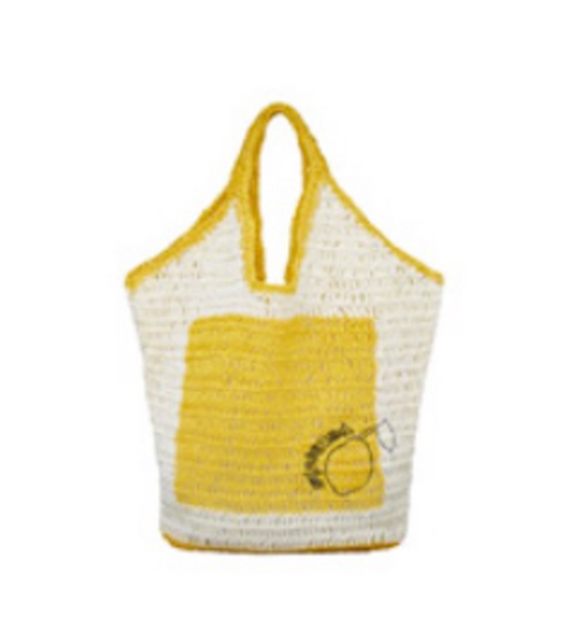 Oversize Lemon Crochet Bag