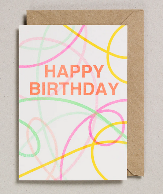 Squiggles Birthday Card
