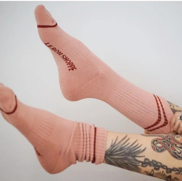 Boyfriend Socks Vintage Pink